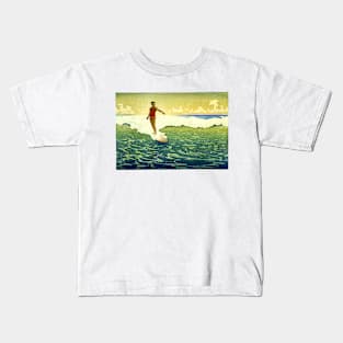 Hawaiian Surfer 1918 Kids T-Shirt